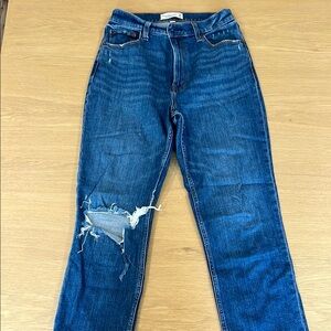 Abercrombie & Fitch Ankle Straight High Waisted Jean
